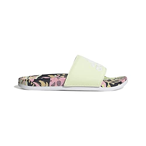 Image of Adidas womens Adilette Comfort ALMLIM /FTWWHT /FTWWHT Slide Sandal - 4 UK (LIN06)
