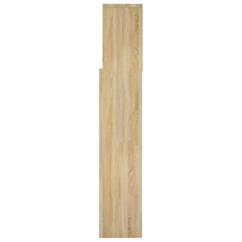Armoire Tête de Lit Murale 160 cm Rangement Chêne vidaXL