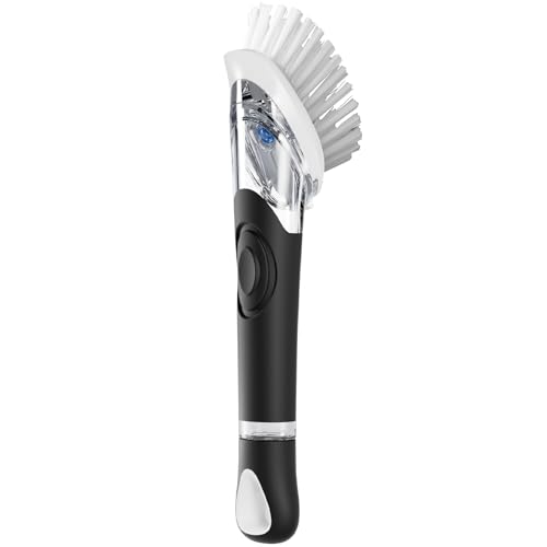 Image of Soap Dispensing Dish Brush, Dish Scrub Brush with Soap Dispenser | Dish Soap Brush, dish cleaning brush