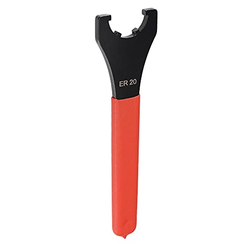 Uxcell Collet Chuck Wrench Spanner For Er20Um Clamping Nut Cnc Milling Lathe Chuck Holder Tool With Red Non-Slip Handle 2Pcs #TOP3