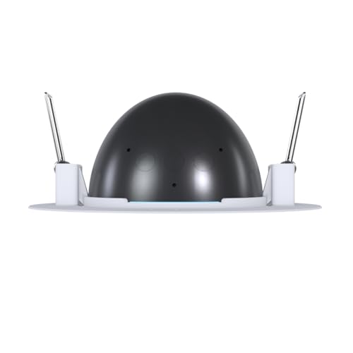 Suporte de Teto Embutido Compatível com Alexa Echo Pop – Redondo, Branco e Discreto