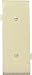 Ivory Blank Center Sectional Nylon Wall Plate