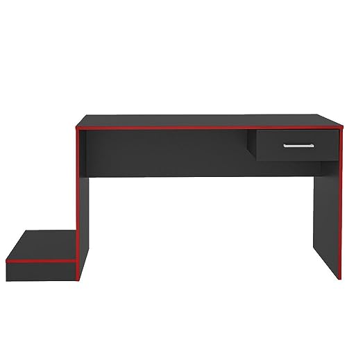Mesa para jogos online GAMER cor Preto/Vermelho - Artely