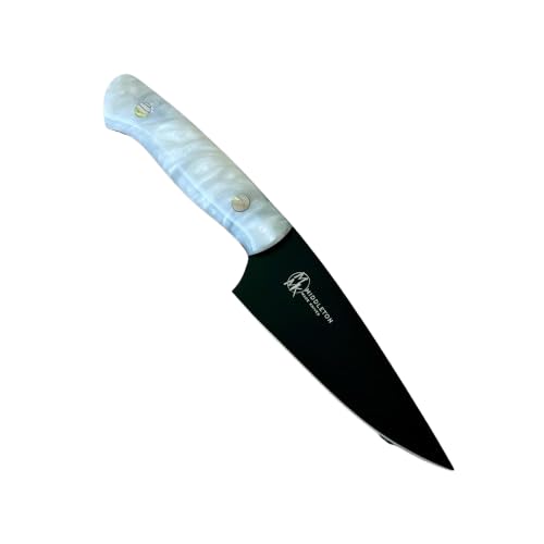 Middleton Made Knives Echo 4 Paring Knife - Paring Knife 4 Inch - Handmade Professional Pairing Knives - Chefs Knife Made with AEB-L Stainless Steel - USA Made Paring Knives- Great Chef Gifts - Pearl