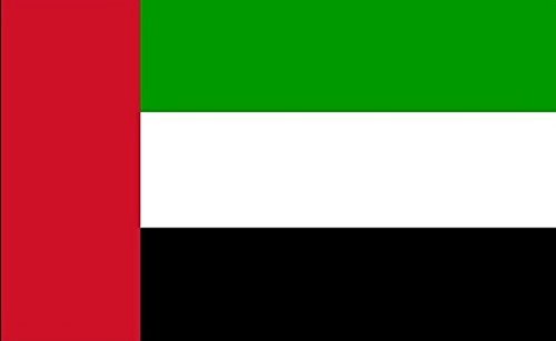18" x 12" (45 x 30 cm) United Arab Emirates UAE Sleeved Boat Courtesy 100% Polyester Material Hand Waving Flag Banner Ideal For Pub Club School Festival Business Party Decoration