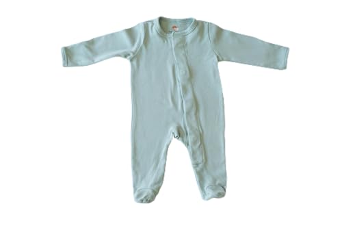 Image of Tiny outfitters clothing co Magnetic baby onsie (Powder Blue, 3-6 Months)