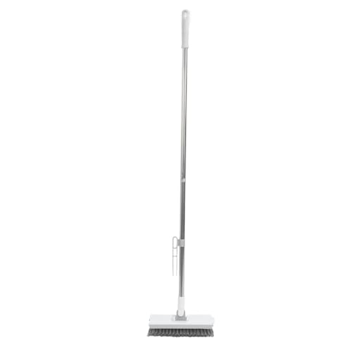 Walfront Fuerador de Carbonización Bodeen con Pincel de Pelado de Baldosas Giratorias Rígidas, 180 Grados para Baños y Cocina, Plástico y Acero Inoxidable (White)