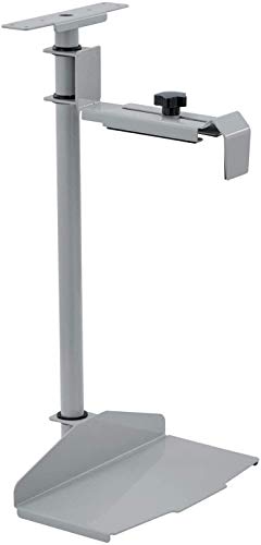 EUREKA ERGONOMIC 360° Soporte giratorio para PC debajo del escritorio Altura y ancho ajustable Soporte para CPU adecuado para todo tipo de escritorios, oficina casa gris