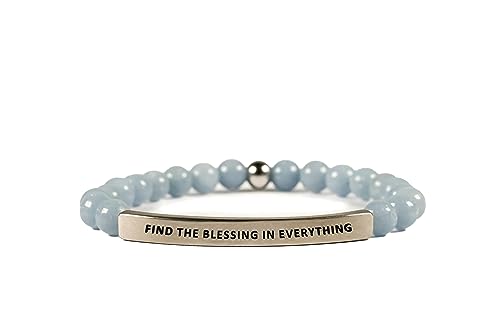 THE INSPIRATION CO. Hope Collection Unisex Stretchable Bracelets (FIND THE BLESSING IN EVERYTHING)