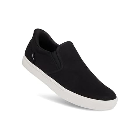 Kizik Venice Comfortable Breathable Stretch Canvas Slip On Sneakers - Easy Slip-Ons | Casual Shoes for Men, Women and Elderly | Convenient and Orthopedic Shoes for Everyday - Black M9.5 / W11 Cover