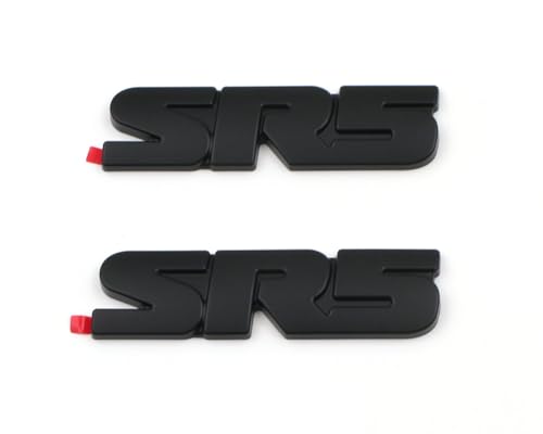 Image of 2PCS Matte Black SR5 Emblem Overlay Badge for Tacoma Tundra 4RUNNER Sequoia (Matte Black)