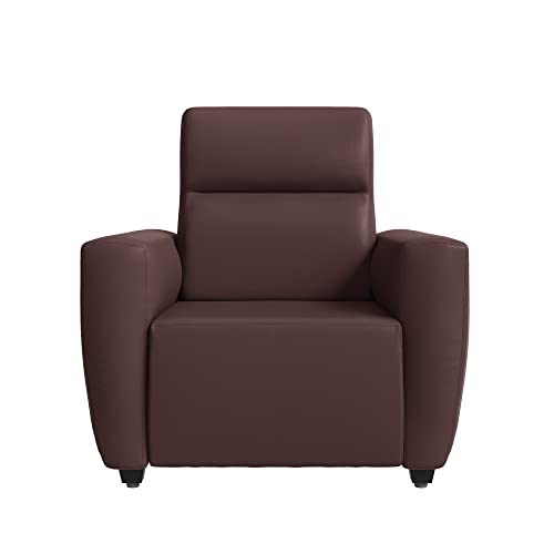 Image of Wakefit Sofa Set | 3 Year Warranty | Sofa 1 Seater, 1 Seater Sofa for Living Room, Wooden Sofa Set, Sofa Set Single Seater - Belize(Romance : Dark Fantasy)