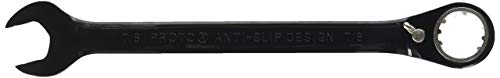 Black Chrome Combo Reversible Ratchet Wrench 7/8
