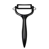 京セラ(Kyocera) セラミック ピーラー サビない お手入れ簡単 皮むき器 ブラック T字タイプ 軽く鋭い使い心地 切れ味が続く 金気をうつさない 除菌漂白 OK 日本製 CP-NBK(N)