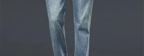 Men's Soft, Thin Jeans, Casual Trousers, Loose Straight-Leg, Fashionable, high-end Trousers2