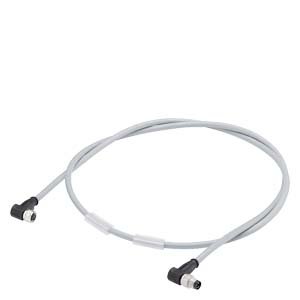 Cable de alimentación M8 Siemens ST70-ET200 conector hembra acodado 4 polos 20 metros