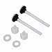 HAOHIZE Toilet Tank Plastic Bolts, 3 Pair Two Piece Toilet Water Tank Screw Set Fixings Fitting Accessory Repairing Tools White Plastic Toilet Seat Screws Replacement