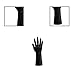 Male Hand Model Vinyl Display Prop for Watches Rings Photography and Industrial Glove Testing
