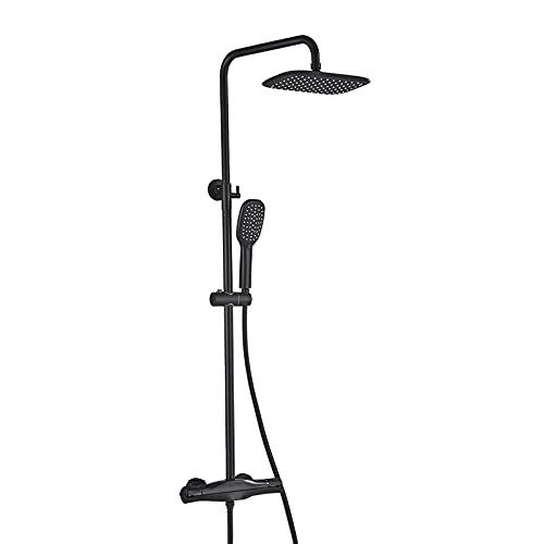 Système de douche thermostatique avec robinet cascade et colonne réglable