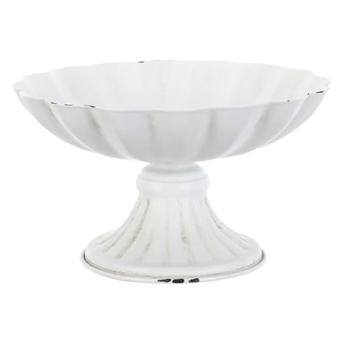 Levemolo Jarrón de Metal Vintage Robusto para Centros de Mesa Rústicos Maceta de Hierro Artesanal para Decoración de Salón y Fiestas Recipiente Decorativo para Plantas Interiores