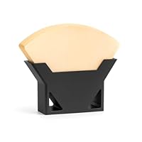 NewGround Designs Kaffeefilter Halter Aufbewahrung – Filterhalter Aufsteller/Halterung für alle Größen – Ständer Modern, Schwarz, Freistehend