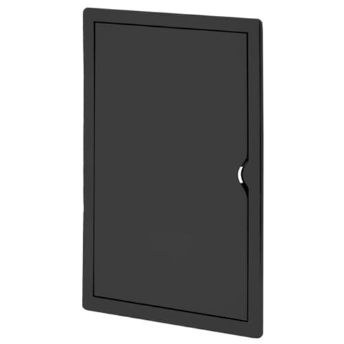 Miratic Tapa Contador de Luz Puerta Contador Agua Tapa Cuadro Electrico Fabricada en Material ABS Resistente Perfectos para uso Comercial y Residencial Color Negro (40 x 40 cm)