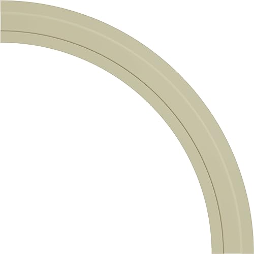 Anillo de techo de 35 1/2 pulgadas Hillsborough blanco moldura circular para lámpara 6