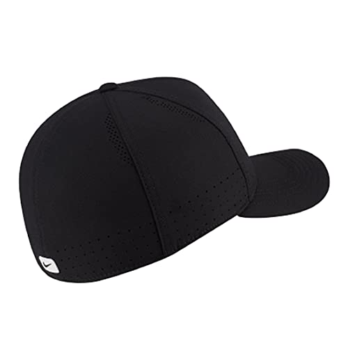 Nike Men's Aerobill Classic 99 Stretch Fit Training Cap Hat (Black/White) #TOP1