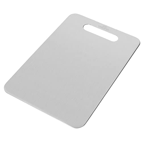 astano - Tagliere in acciaio inox massiccio, di alta qualità, antibatterico, 30 x 20 cm