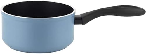 Maxima pentola 16 cm forgiato spessore 4 mm antiaderente ecologico XYLAN PLUS senza PFOA adatta per tutte le cucine piano cottura gas lavastoviglie alluminio induzione blu