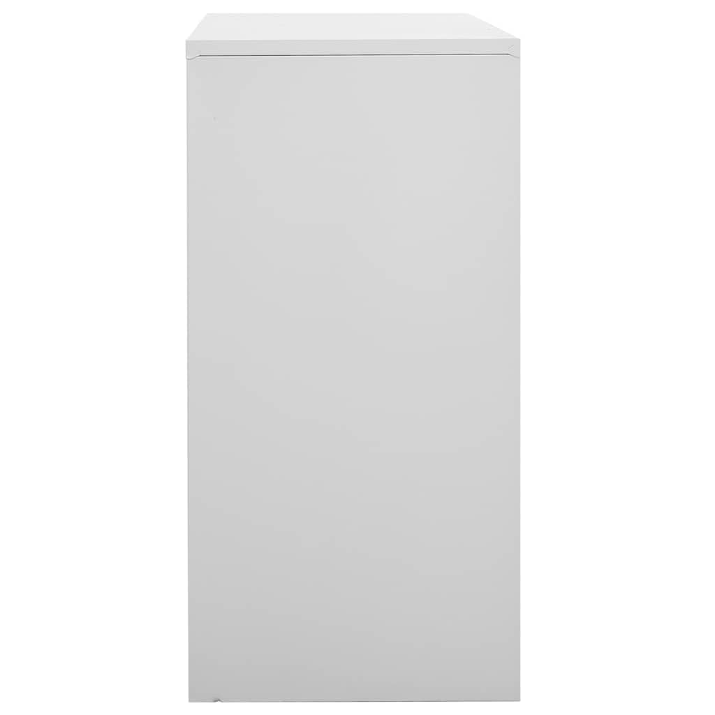 vidaXL 5X Armoires à Casiers Meubles de Classement Verrouillables Armoires de Rangement Organisateur Bureau Gris Clair 90x45x92,5 cm Acier