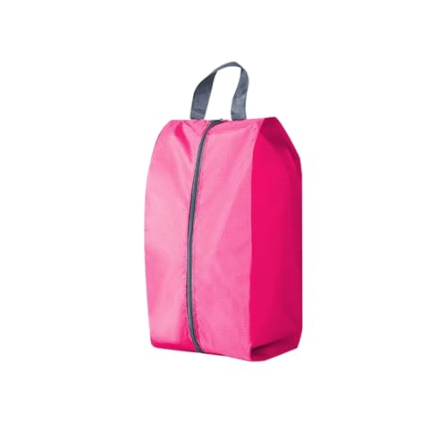 Bolsas de almacenamiento zapatos de viaje impermeables con cremallera XL rosa