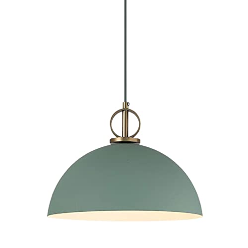 Suspension rouge demi-cercle en métal pour corriger un éclairage trop agressif