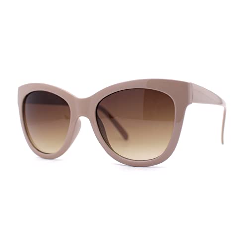 Womens Subtle Oversize Horn Rim Cat Eye Fashion Sunglasses2