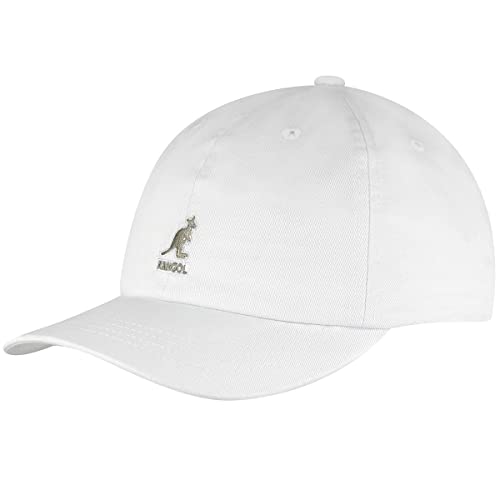 Kangol Washed Casquette de Baseball, Blanc (Blanc Wh), Taille Unique Mixte
