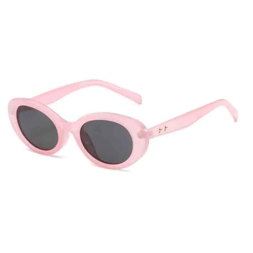 Lunettes de soleil ovales en mode luxe et finitions soignées pour femme élégante