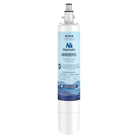 MARRIOTTO Replacement for GE® RPWFE, RPWF (Built-in CHIP) Refrigerator Water Filter, Compatible with GFE28GELDS, PFE28KELDS, PFE28KYNFS, GFD28GELDS, GYE22HMKES, GFE28GYNFS, GFD28GYNFS, Pack of 1 Cover