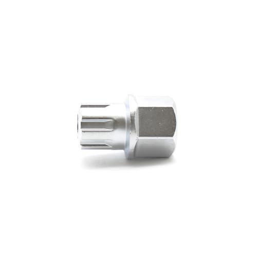 Image of TEMO 52 /7Pt Wheel Lock Lugnut Anti-Theft Lug Nut Screw Removal Key Socket S3057 for Vw Audi