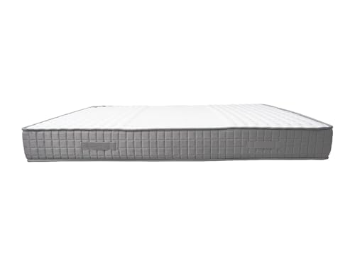 Vente-unique - Set 180 x 200 cm Lattenrahmen + Matratze aus Schaumstoff und Memory-Schaum, 11 Zonen, Stà  Â à  ¤rke 22 cm à  Â à  Â Danevo de YSMEE – Bild 4