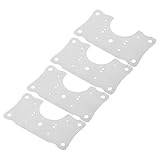 SEWACC 4 Stück Teiliges Scharnier reparaturset aus Edelstahl mit Montageplatten und Schrauben Vielseitig Einsetzbar für Küchenschranktüren Kleiderschränke und Möbel Einfache Installation