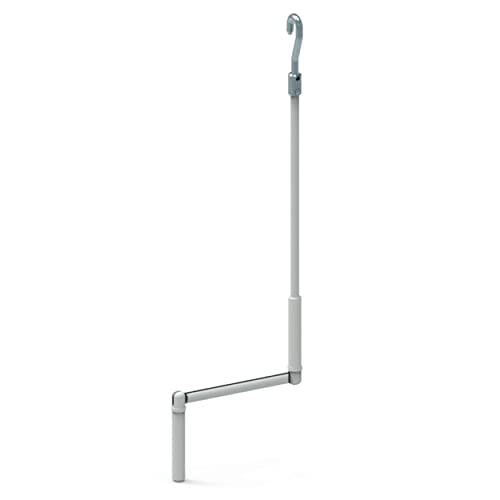 Manivelle à crochet - Longueur 1000 mm - Pour store banne et auvents - Coloris blanc - Utilisation extérieur - Tringle et manivelle oscillante avec crochet - Qualité française