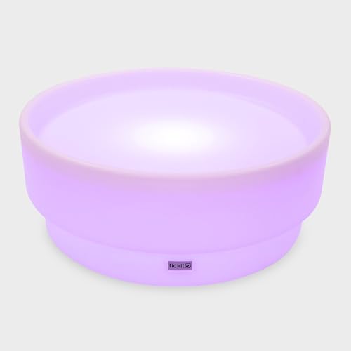 tickit Discovery Glow Table Basse sensorielle Lumineuse pour Enfants, LED à Changement de Couleur, imperméable et Portable, pour Jeu désordonné, Petite...