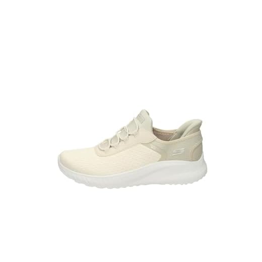 Skechers Bobs Squad Chaos, Zapatillas para Mujer, Off White Mesh, 38 EU