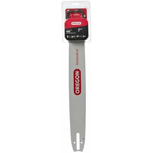 Oregon 20-Inch Replacement Chainsaw Bar and L81 AdvanceCut Chainsaw Chain Combo, 81 Drive Links, Pitch: .325", .063" Gauge, Low Vibration (105671), fits several Stihl models, Grey