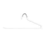 Perchas para Pantalones Blanco 20PCS, 35 cm, Grosor 5.2 mm, Perchas Metálicas...