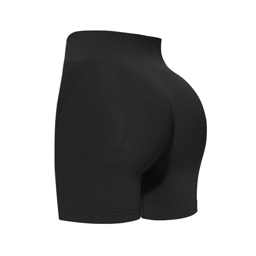 Image of GAYHAY High Waisted Biker Shorts for Women - 8 inch /5 inch /3 inch Soft Black Spandex Shorts for Workout Volleyball Yoga Dance
