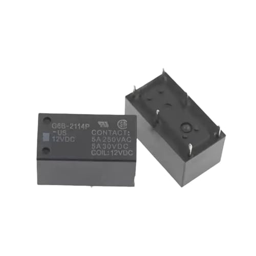 Relais G6B-2114P-US 5VDC Omron miniature à 6 broches pour circuit imprimé PCB 5A