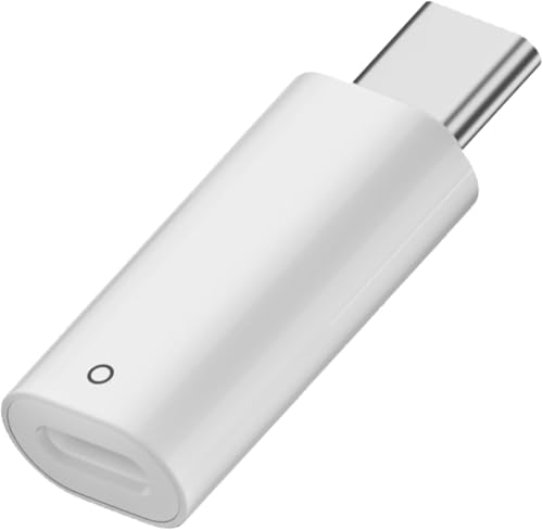USB C Charger Adapter for Apple Pencil 1st Generation Only Compatible with iPad 10th 11th A16 2025 iPencil Charging and Bluetooth Pairing Connector Portable ABS Adapter for iPencil 1st