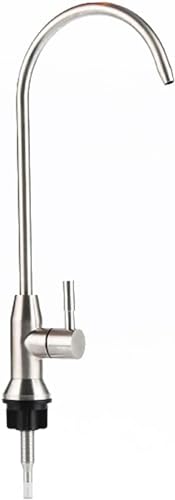 Robinet de cuisine pour eau filtrante brossé à levier simple, mitigeur d'eau potable de lavabo