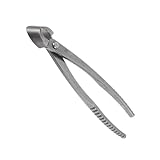 Abaodam Bonsai Konkavschere Gartenschere aus Edelstahl Scharfe Schräge Klinge Ergonomische Handbonsaischere Vielseitiges Bonsai Werkzeug für Gartenpflege